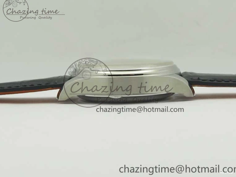 MIROTIME 0308 Portuguese Chrono SS ZF 1:1 Best Edition Gray Dial SS On Black Leather Strap A ZipUp 7215